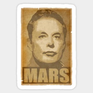 Elon Musk Musk Mars Sticker